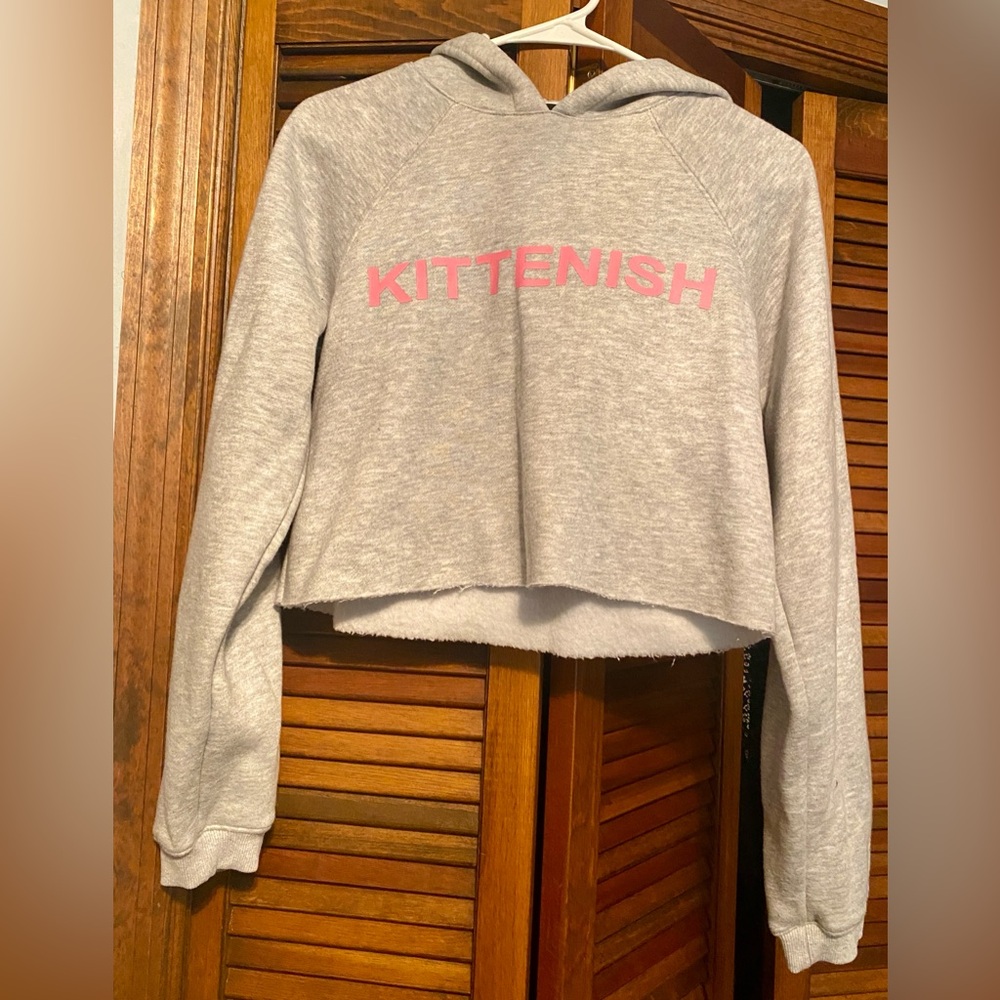 Kittenish Label Cropped Sweatshirt- Nashville Brand